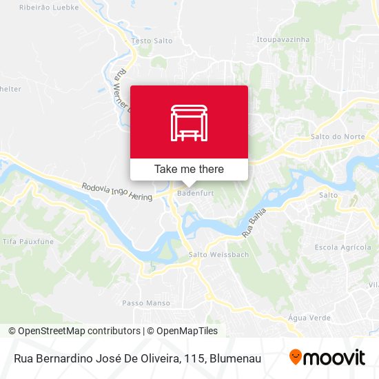 Rua Bernardino José De Oliveira, 115 map