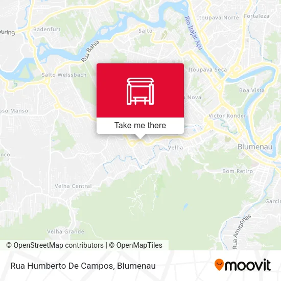 Rua Humberto De Campos map