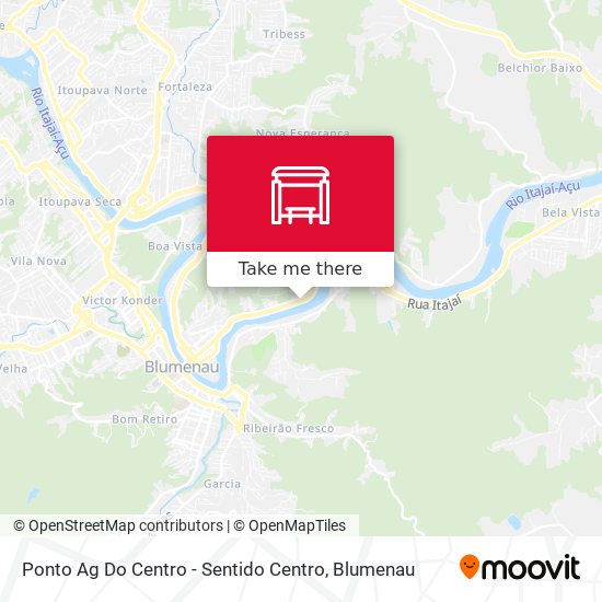 Ponto Ag Do Centro - Sentido Centro map