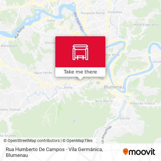 Rua Humberto De Campos - Vila Germânica map