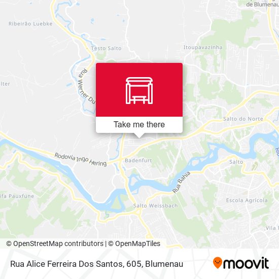 Mapa Rua Alice Ferreira Dos Santos, 605