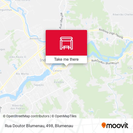 Rua Doutor Blumenau, 498 map
