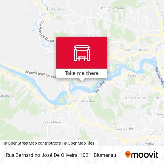 Rua Bernardino José De Oliveira, 1021 map