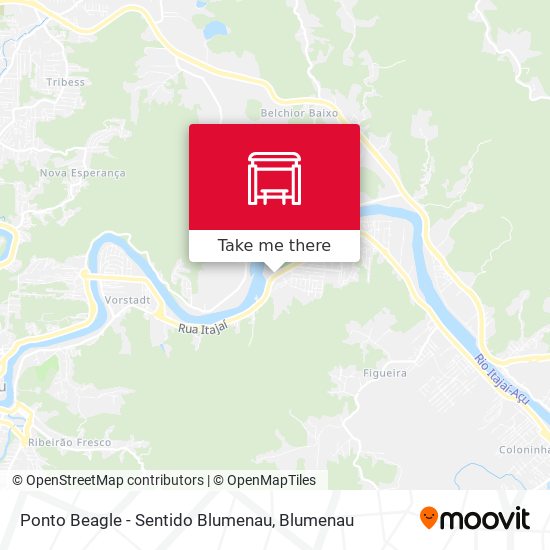 Ponto Beagle - Sentido Blumenau map