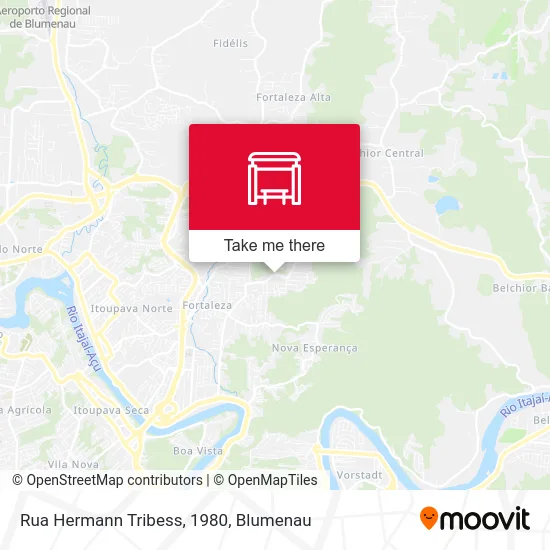 Rua Hermann Tribess, 1980 map