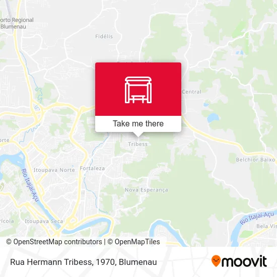 Rua Hermann Tribess, 1970 map
