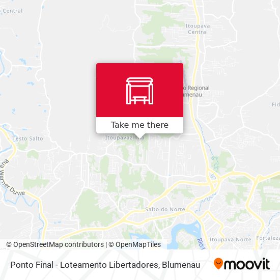 Ponto Final - Loteamento Libertadores map