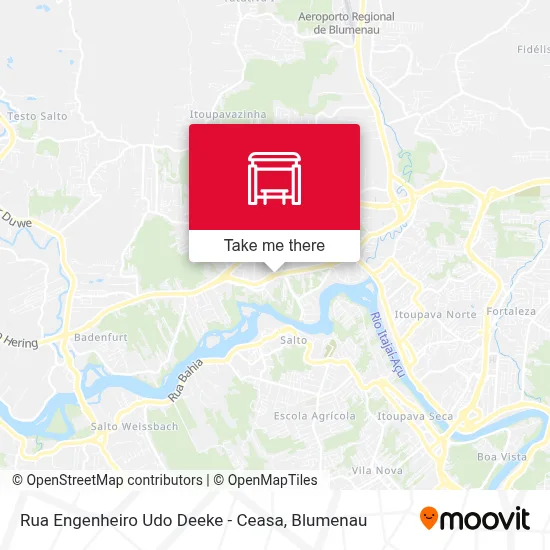 Rua Engenheiro Udo Deeke - Ceasa map