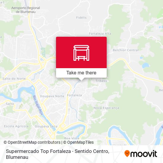 Mapa Supermercado Top Fortaleza - Sentido Centro