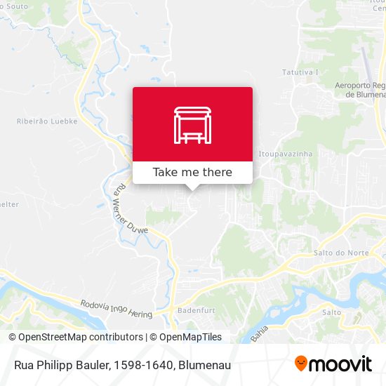 Mapa Rua Philipp Bauler, 1598-1640