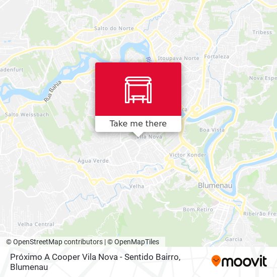 Mapa Próximo A Cooper Vila Nova - Sentido Bairro