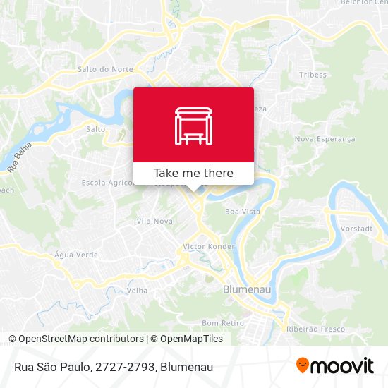 Mapa Rua São Paulo, 2727-2793