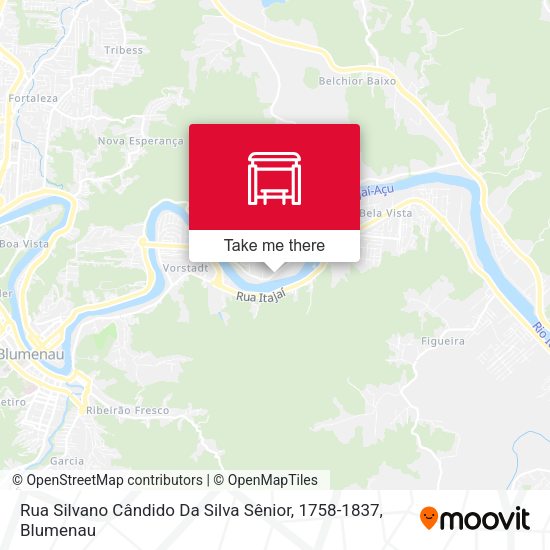 Rua Silvano Cândido Da Silva Sênior, 1758-1837 map