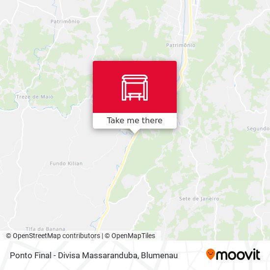 Mapa Ponto Final - Divisa Massaranduba