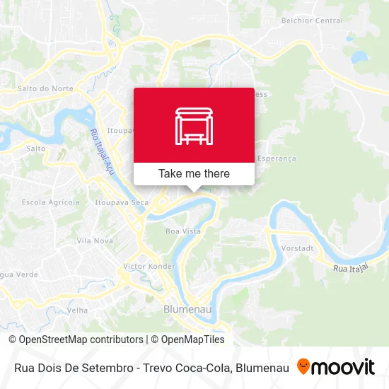 Rua Dois De Setembro - Trevo Coca-Cola map