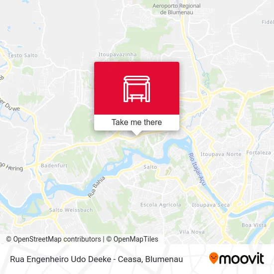 Rua Engenheiro Udo Deeke - Ceasa map