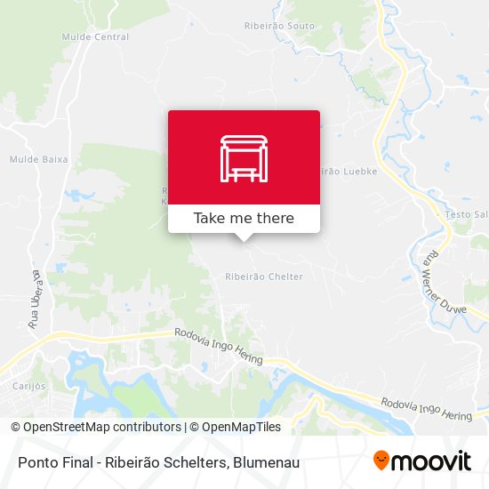 Ponto Final - Ribeirão Schelters map