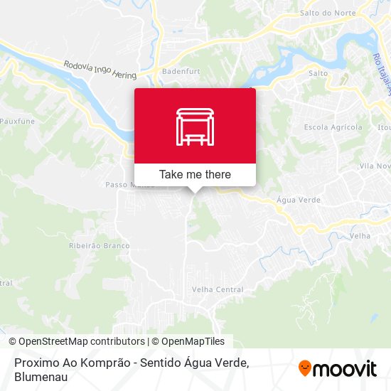 Proximo Ao Komprão - Sentido Água Verde map