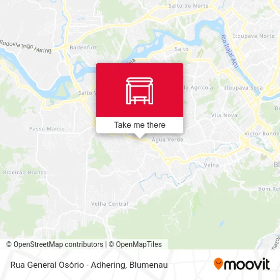 Rua General Osório - Adhering map