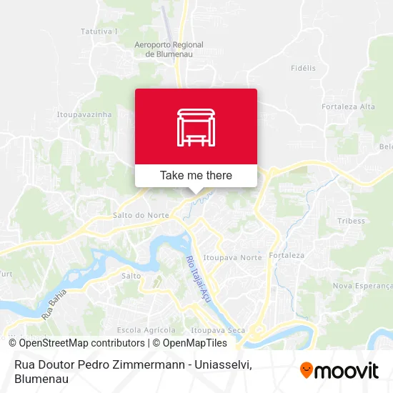Rua Doutor Pedro Zimmermann - Uniasselvi map