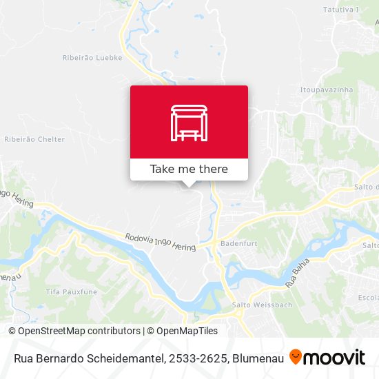 Rua Bernardo Scheidemantel, 2533-2625 map