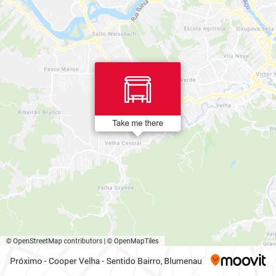 Próximo - Cooper Velha - Sentido Bairro map
