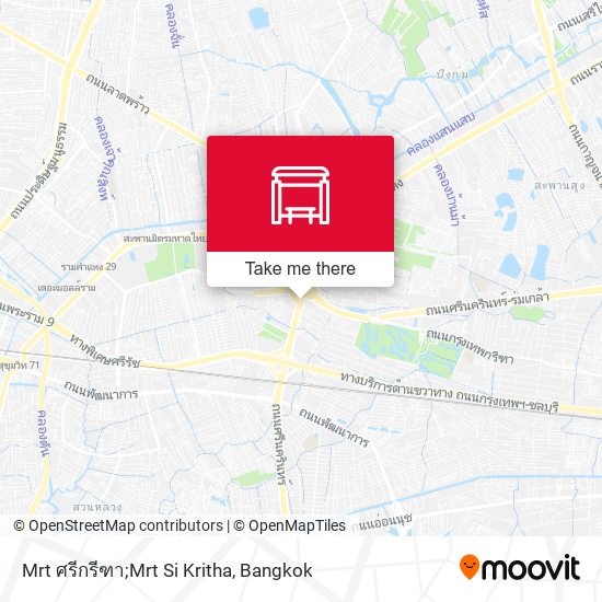 Mrt ศรีกรีฑา;Mrt Si Kritha map