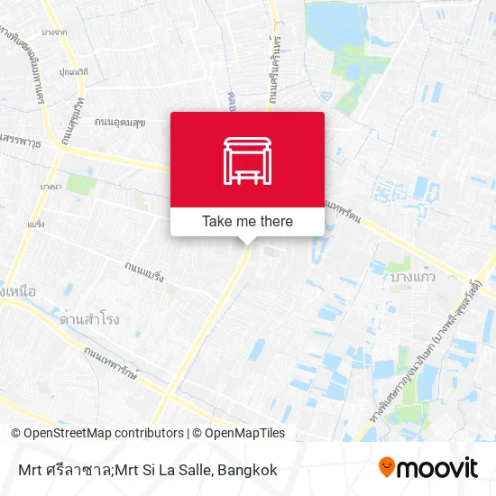 Mrt ศรีลาซาล;Mrt Si La Salle map