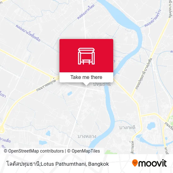 โลตัสปทุมธานี;Lotus Pathumthani map