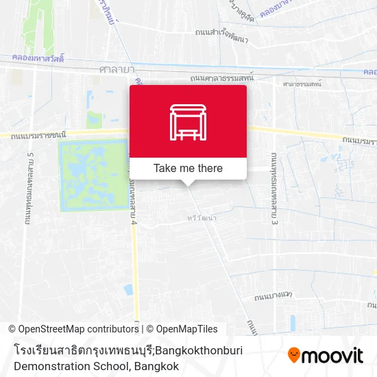 โรงเรียนสาธิตกรุงเทพธนบุรี;Bangkokthonburi Demonstration School map