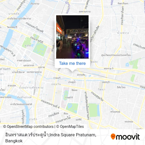 อินทราสแควร์ประตูน้ำ;Indra Square Pratunam map