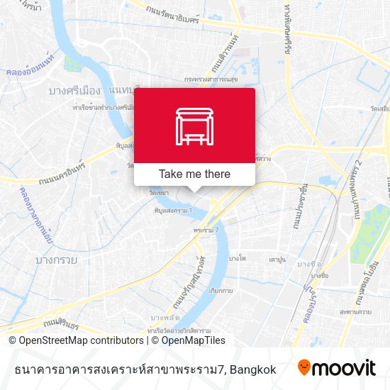 ธนาคารอาคารสงเคราะห์สาขาพระราม7 map