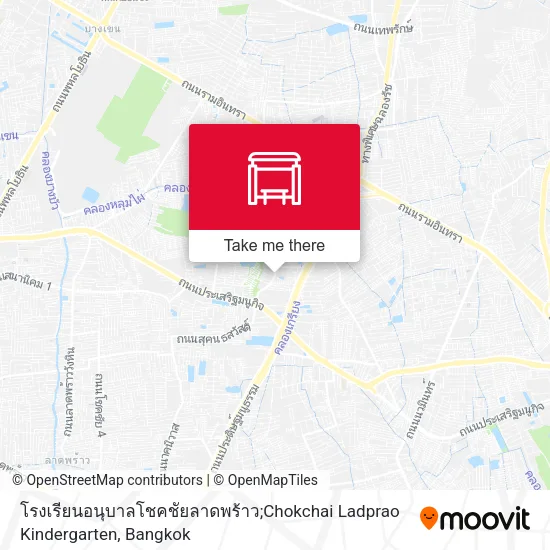 โรงเรียนอนุบาลโชคชัยลาดพร้าว;Chokchai Ladprao Kindergarten map