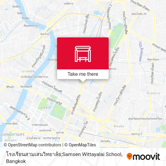 โรงเรียนสามเสนวิทยาลัย;Samsen Wittayalai School map