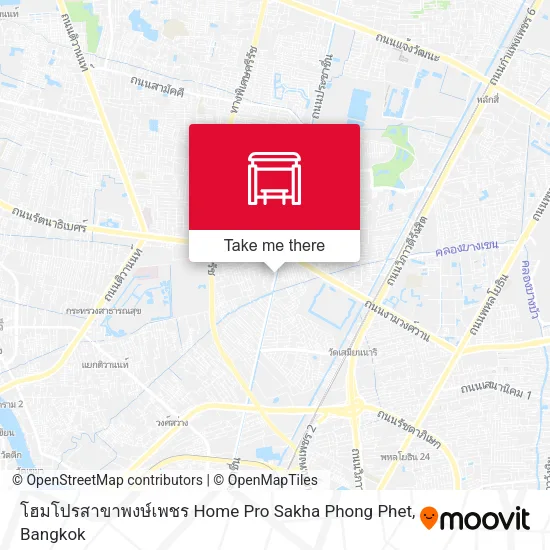 โฮมโปรสาขาพงษ์เพชร Home Pro Sakha Phong Phet map