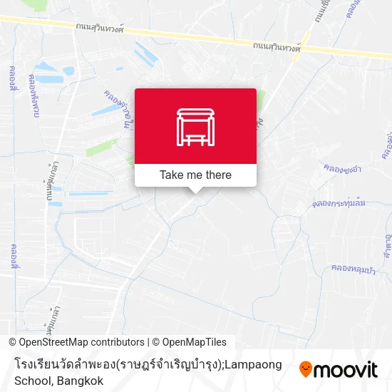โรงเรียนวัดลำพะอง(ราษฎร์จำเริญบำรุง);Lampaong School map