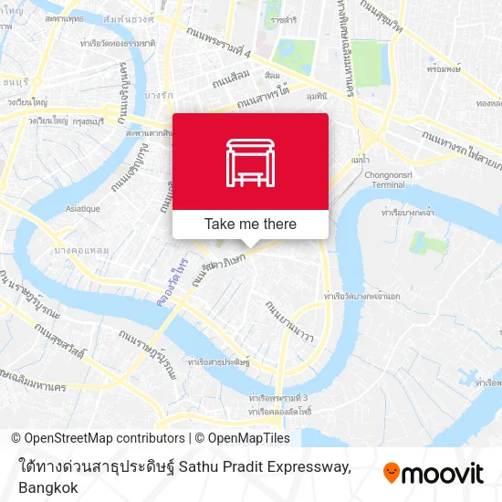 ใต้ทางด่วนสาธุประดิษฐ์ Sathu Pradit Expressway map