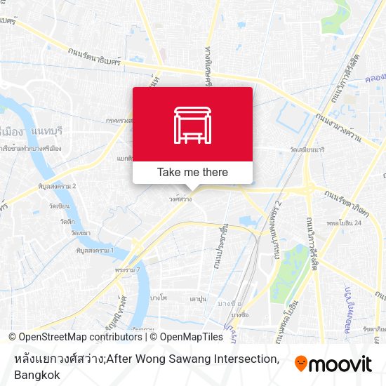 หลังแยกวงศ์สว่าง;After Wong Sawang Intersection map