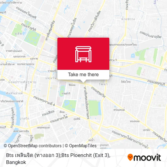 Bts เพลินจิต (ทางออก 3);Bts Ploenchit (Exit 3) map