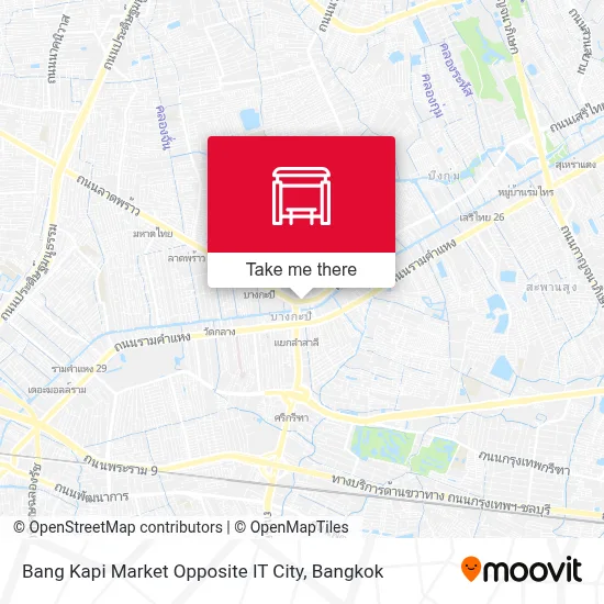 Bang Kapi Market Opposite IT City stop - Routes, Schedules, and Fares