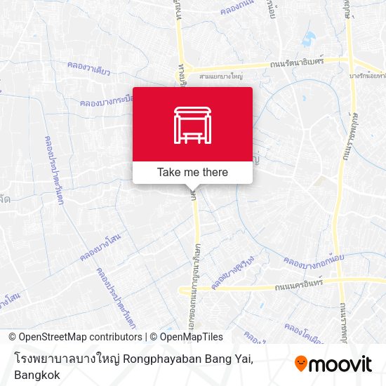 โรงพยาบาลบางใหญ่ Rongphayaban Bang Yai map