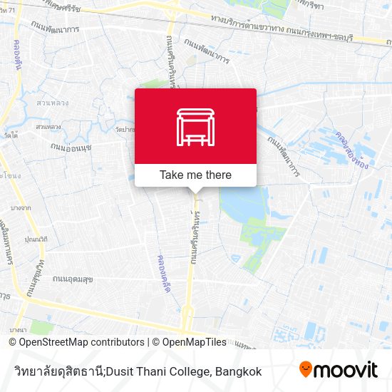 วิทยาลัยดุสิตธานี;Dusit Thani College map