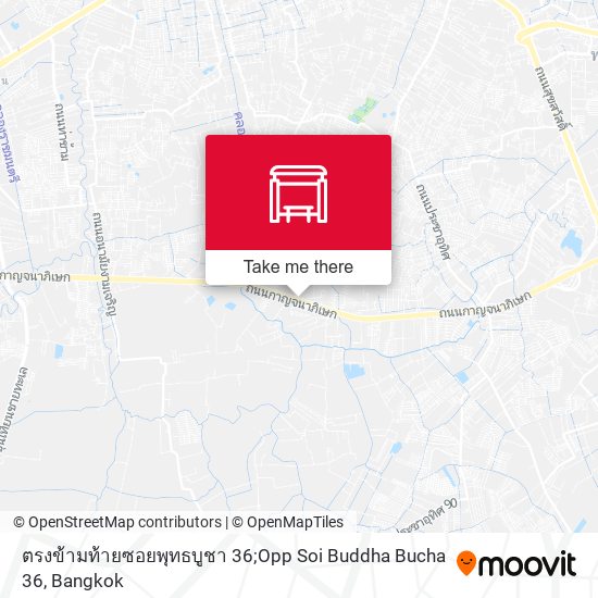 ตรงข้ามท้ายซอยพุทธบูชา 36;Opp Soi Buddha Bucha 36 map