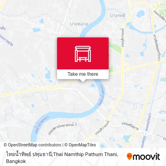 ไทยน้ำทิพย์ ปทุมธานี;Thai Namthip Pathum Thani map