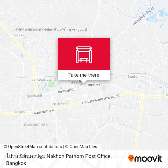ไปรษณีย์นครปฐม;Nakhon Pathom Post Office map
