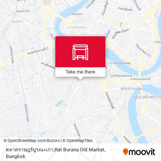 ตลาดราษฎร์บูรณะเก่า;Rat Burana Old Market map