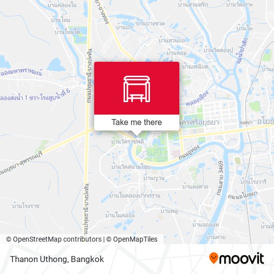 Thanon Uthong map