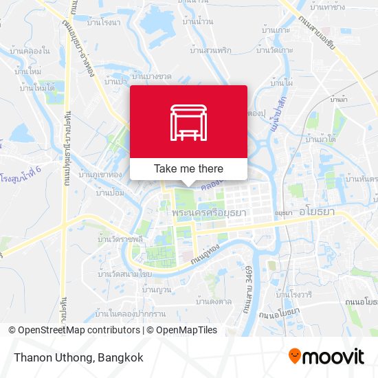 Thanon Uthong map