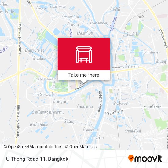 U Thong Road 11 map