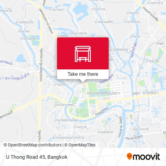 U Thong Road 45 map